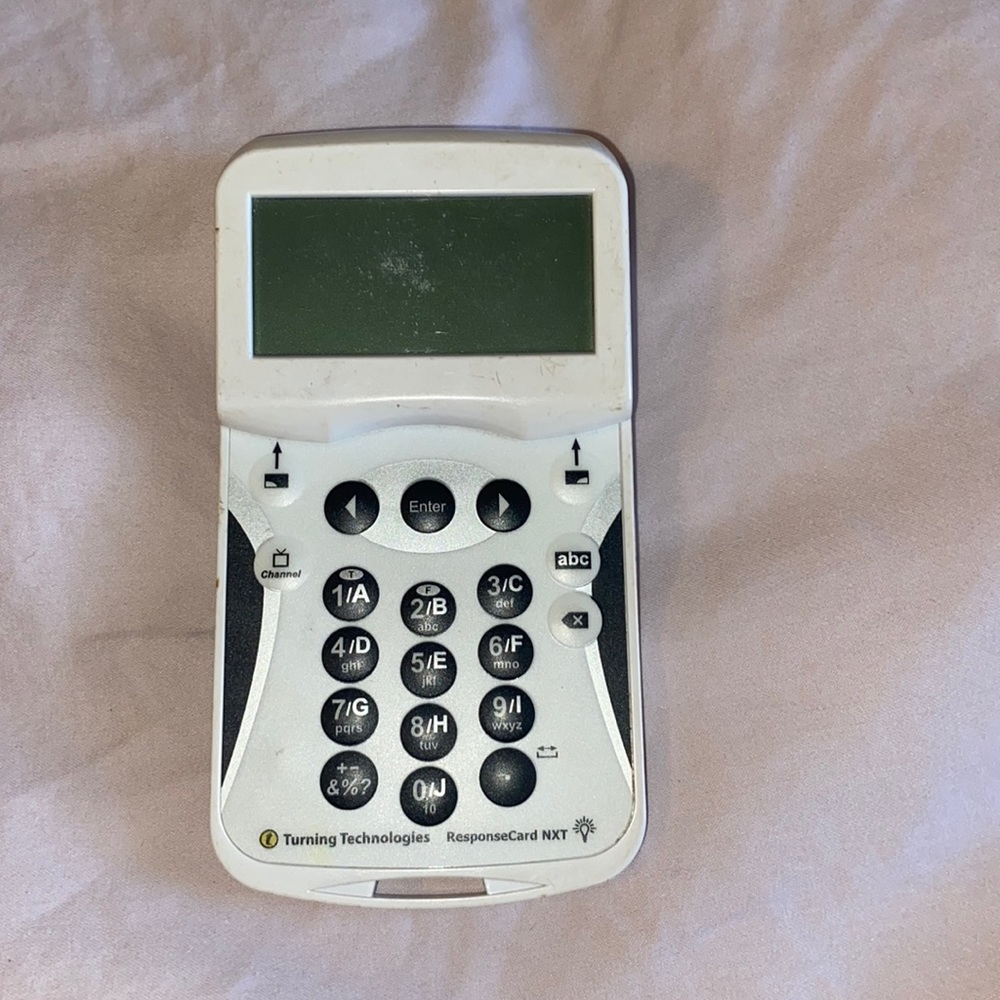 Turning technologies clicker